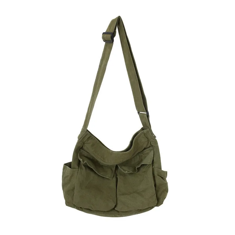 Solid Large Capacity  Canvas   Bags