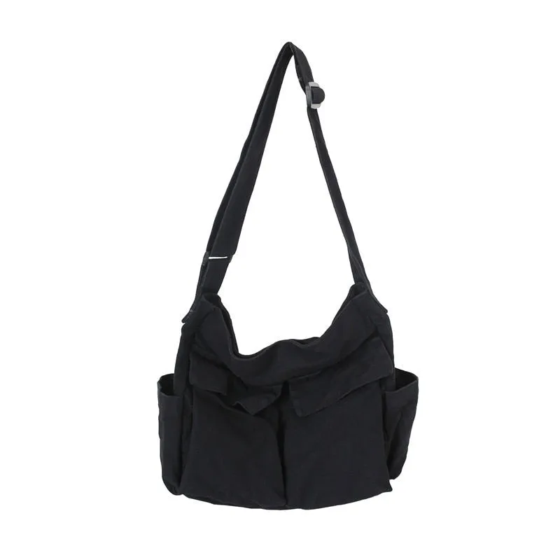 Solid Large Capacity  Canvas   Bags