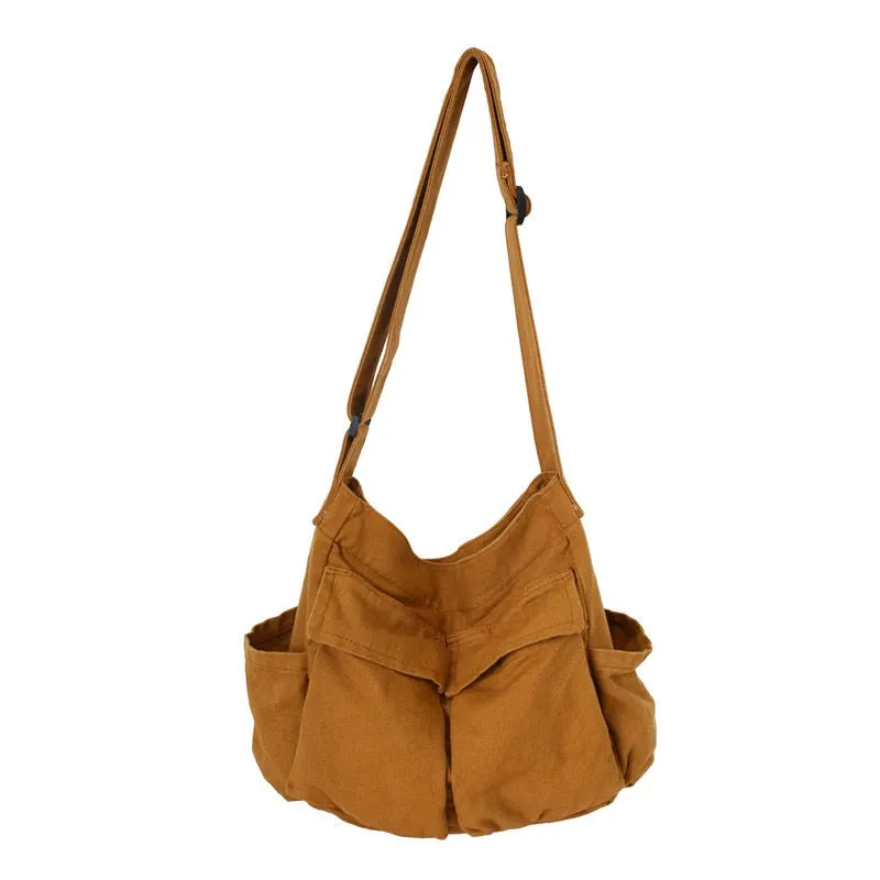 Solid Large Capacity  Canvas   Bags