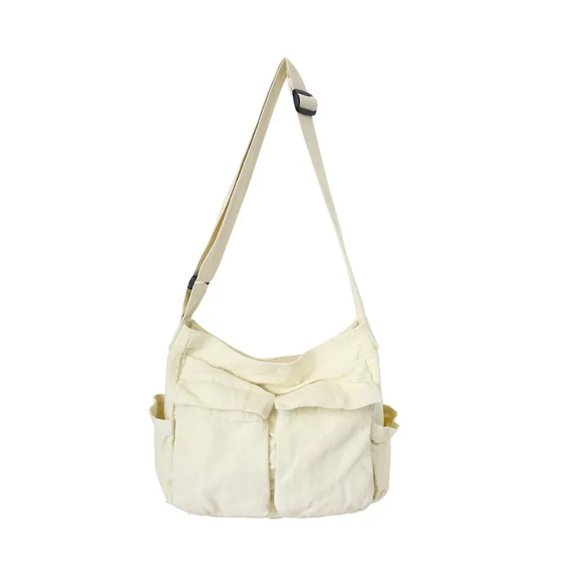Solid Large Capacity  Canvas   Bags
