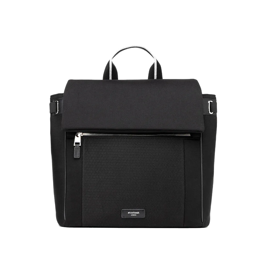 Storksak St James Scuba Changing Bag - Black - Silver
