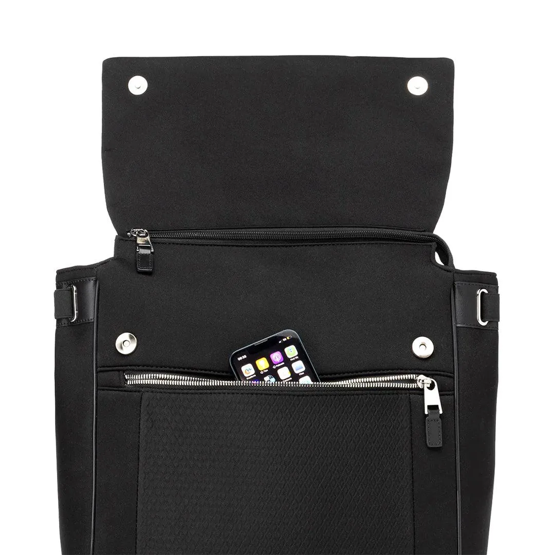 Storksak St James Scuba Changing Bag - Black - Silver