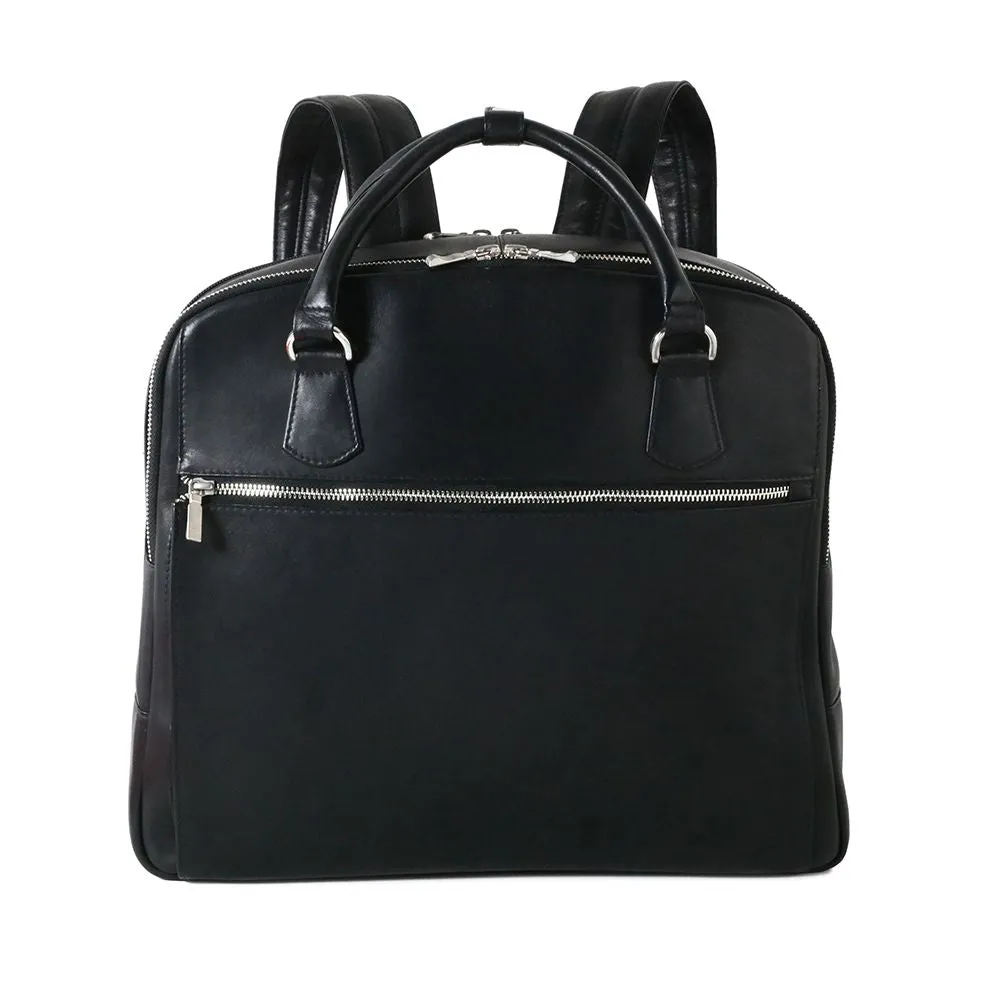 Swerv Convertible Leather Backpack/Brief