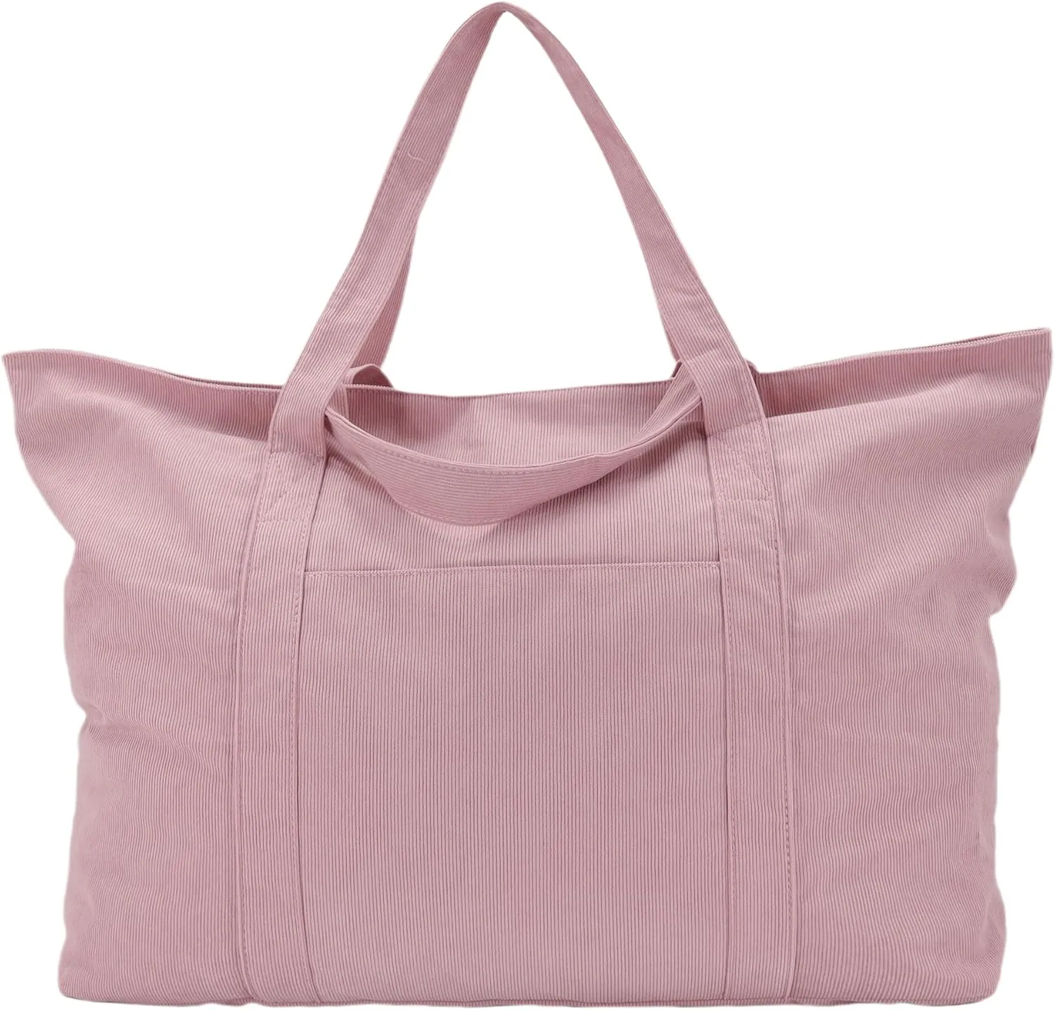 UERRUAM Huge Weekender Bag for Women Extra Large Corduroy Tote for 5 Nights Clothe,Overnight Travel,Road Trip,Beach,Grocery