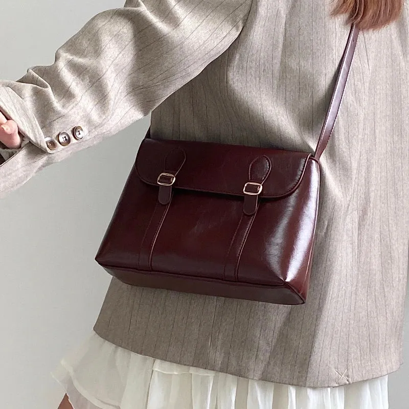 Vintage Solid Trendy Preppy Women Handbags Luxury All Match Punk Shoulder Crossbody Bag Y2k   Streetwear Messenger Bags