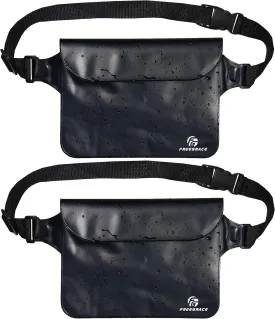 Waterproof Pouches with Waist Strap / Pouch Case Bundle Set- Keep Your Phone & Valuables Dry and Safe - Waterproof Dry Bags for Boating Swimming Snorkeling Kayaking Beach Water Parks Pool